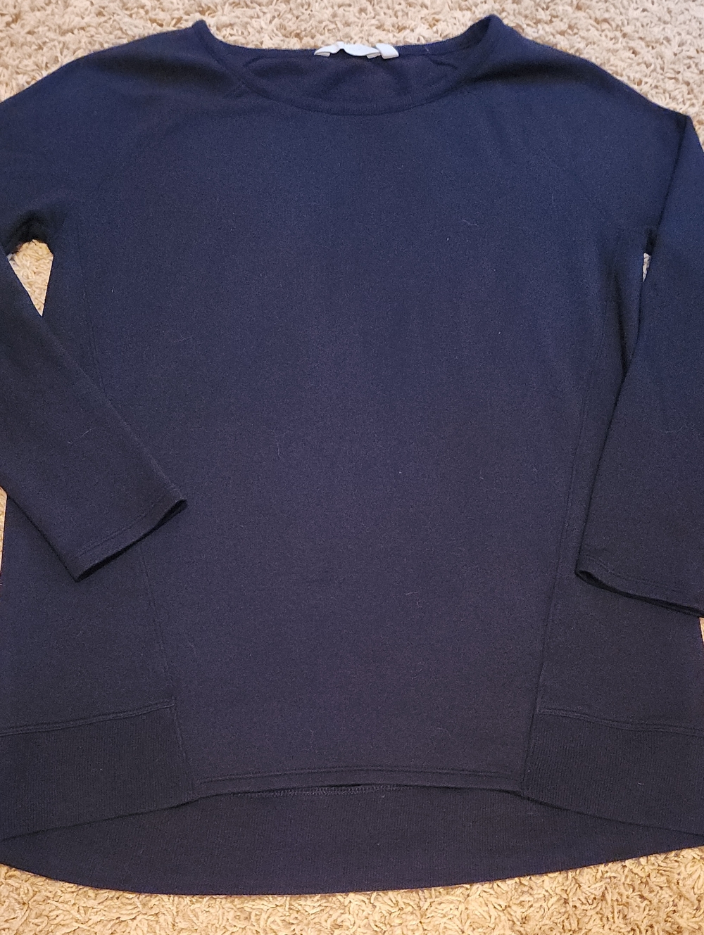 Athleta Black Thin Crewneck Pullover Sweatshirt Size Small